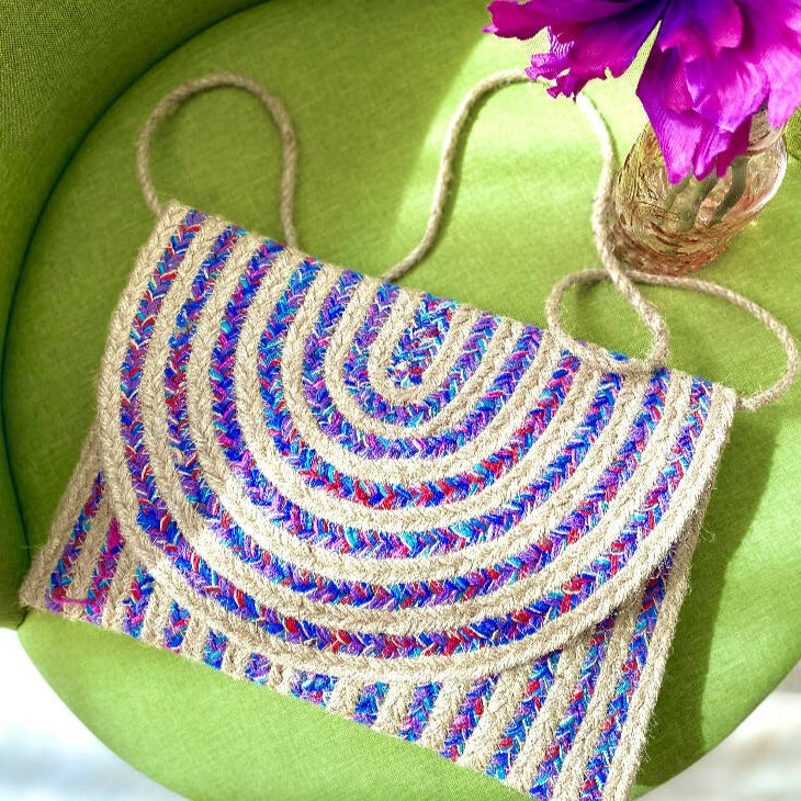 Handwoven Jute Bag in 3 colour options from Caidra Gifting