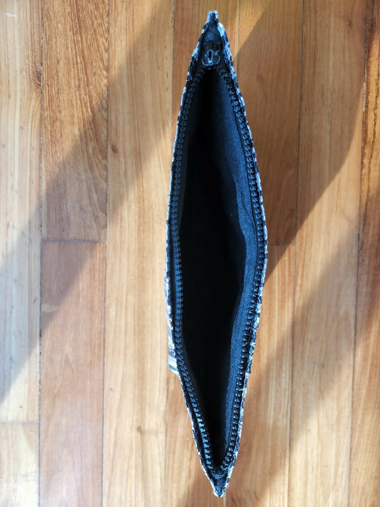 Caidra by Rubyxx Gifting Grey_Gold Upcycled sustainable Clutch from Altereco