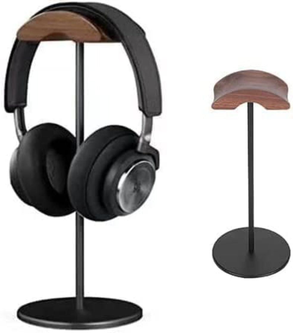 Headphone Stand With Walnut Wood Holder – Caidra
