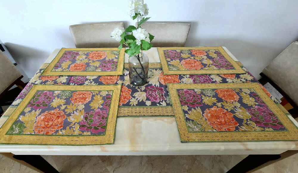 Set Of Table Runner And 6 Placemats_Caidra by Rubyxx Gifting