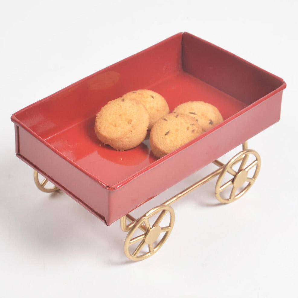 Enamelled Iron Serving Cart