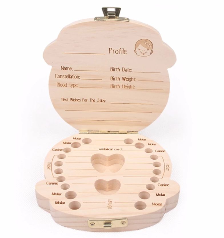 Wooden Keepsake Box for Baby Memorabilia from Caidra Gifting