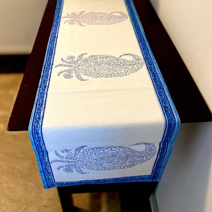 Block Printed Table Runner from Caidra Gifting