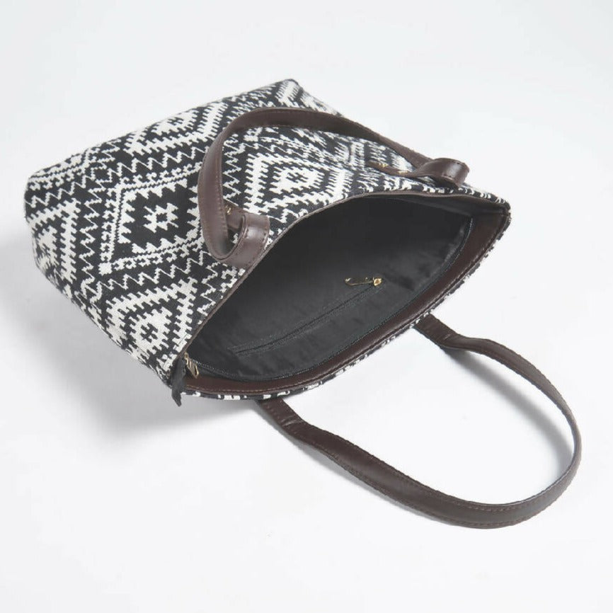 Jacquard Weave Monotone Tote, Sling & Wallet Set from Caidra Gifting