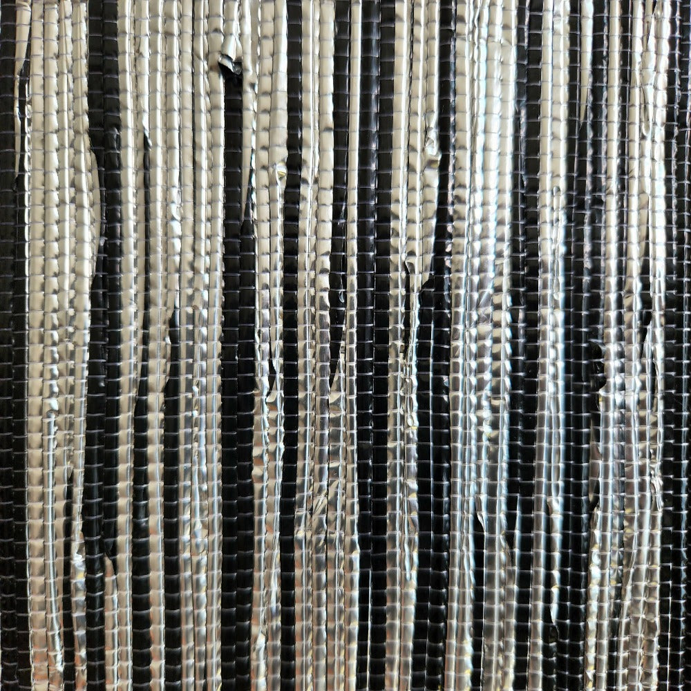Clutch With Wristlet (Black/Silver Ikat) from Caidra Gifting