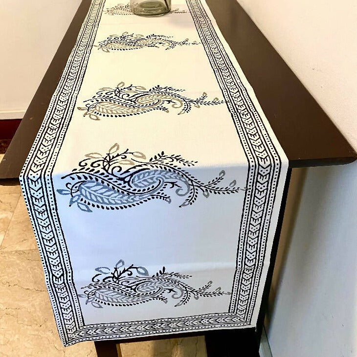 Block Printed Table Runner from Caidra Gifting