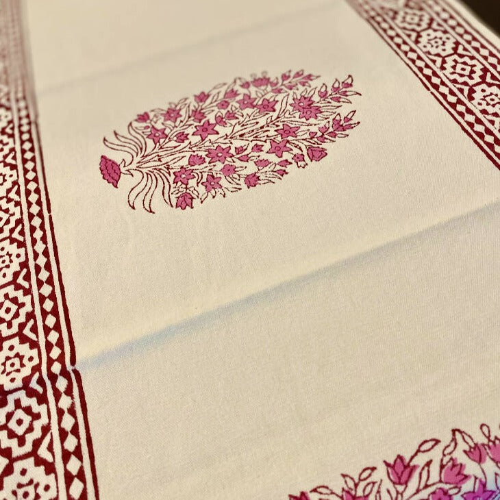 Block Printed Table Runner from Caidra Gifting