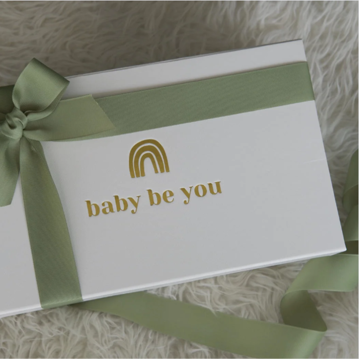 Somebunny Loves Baby Gift Box in Sage