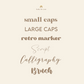 Font Choices for the Baby Essentials Gift Box in Cloud_Caidra by Rubyxx Gifting 