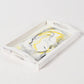 Yellow_Mango Wood Set of Tray & 4 Coasters_Caidra Gifting 