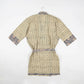 Colt Kimono with Blue Floral Striped Block Print from Caidra Gifting 