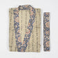 Colt Kimono with Blue Floral Striped Block Print from Caidra Gifting 