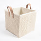 Crochet Square Cotton Foldable Storage Hamper