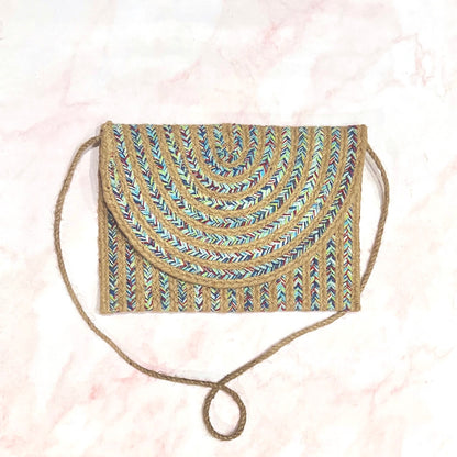 Handwoven Jute Bag in 3 colour options from Caidra Gifting 