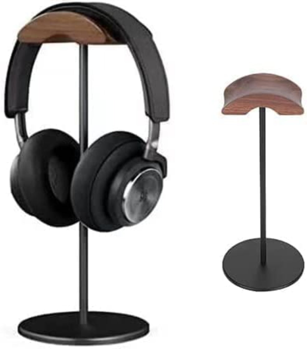 Headphone Stand With Walnut Wood Holder from Caidra Gifting 