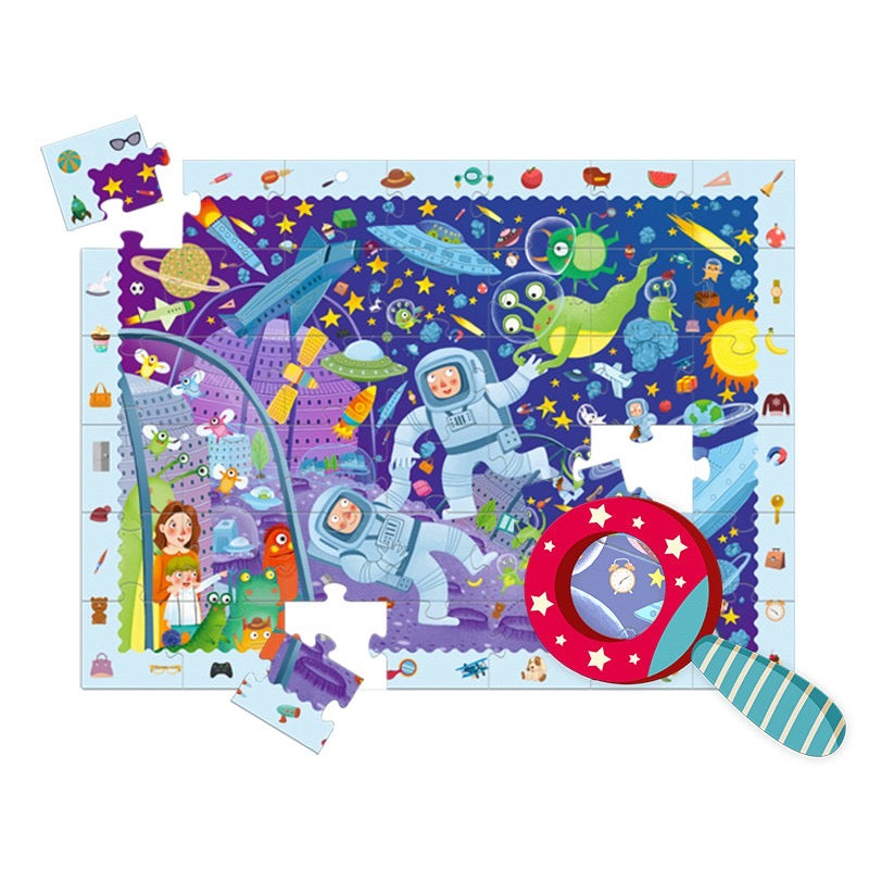 Detective In Space Puzzle With Magnifying Glass from Caidra Gifting 