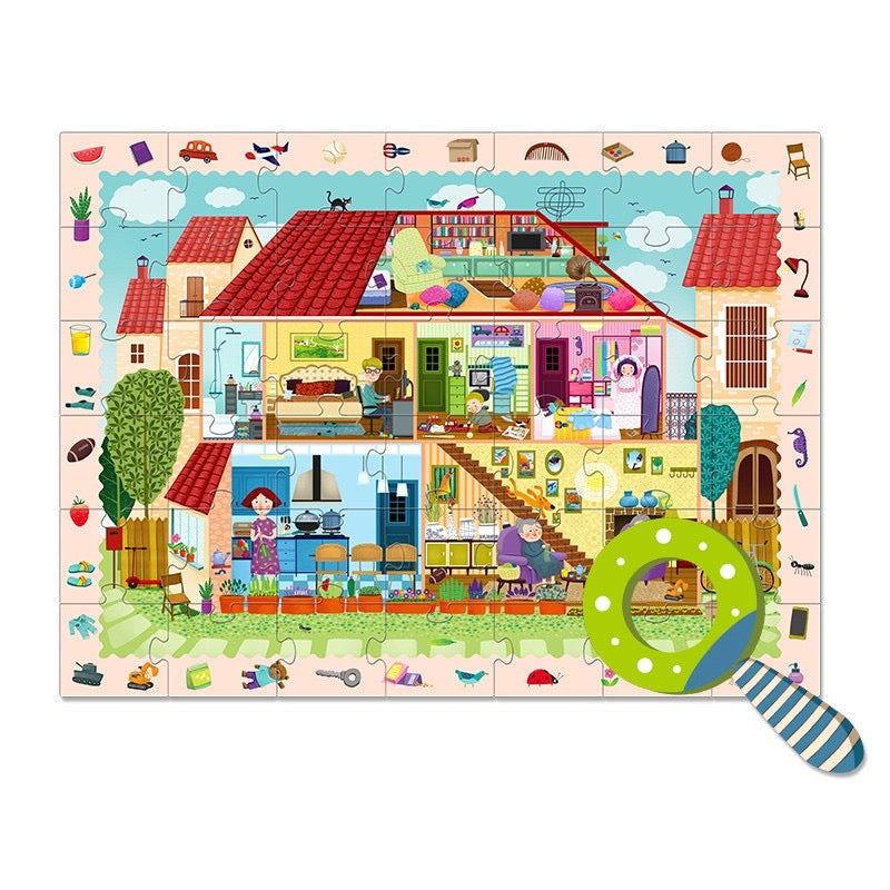 Detective In A Room Puzzle With Magnifying Glass from Caidra Gifting 