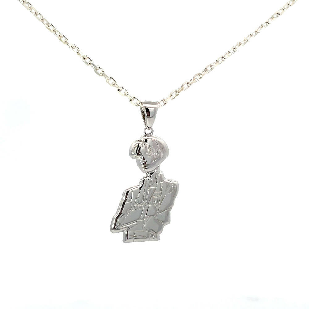 925 Silver Custom Designed "Levi" (ATTACK ON TITAN) Pendant & Chain from Caidra Gifting 