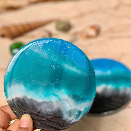 Ocean Black Sand Coaster_Caidra by Rubyxx Gifting 