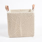 Crochet Square Cotton Foldable Storage Hamper
