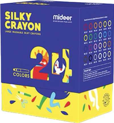Silky Washable Colouring Crayons from Caidra Gifting 