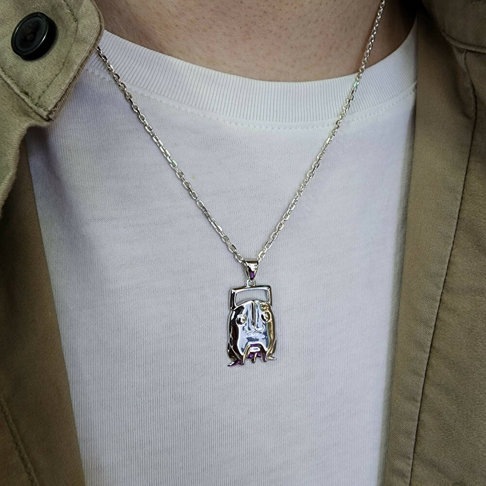 Chainsaw necklace clearance charm