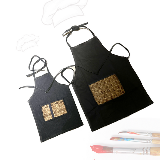 Double Trouble - Matching Denim Aprons for Kids and Adults from Caidra Gifting 