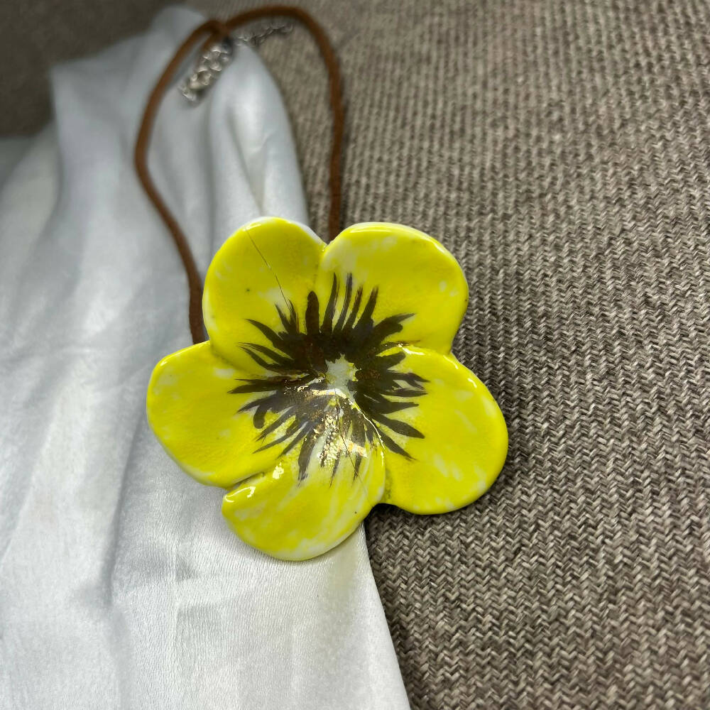 Yellow Mellow Ceramic Pendant