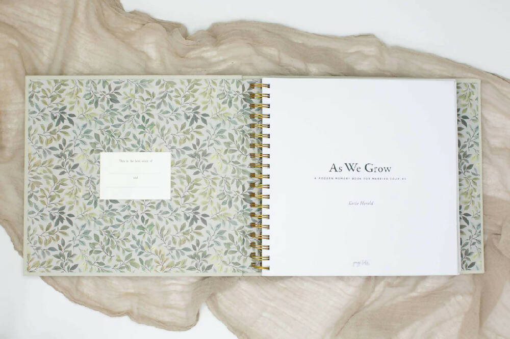 As We Grow: A Modern Memory Book for Married Couples_Caidra by Rubyxx Gifting _Journal_Inside Page