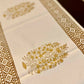 Block Printed Table Runner from Caidra Gifting 