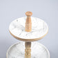 Enamelled & Turned Mango Wood 2-Tiered Cupcake Stand from Caidra by Rubyxx Gifting 