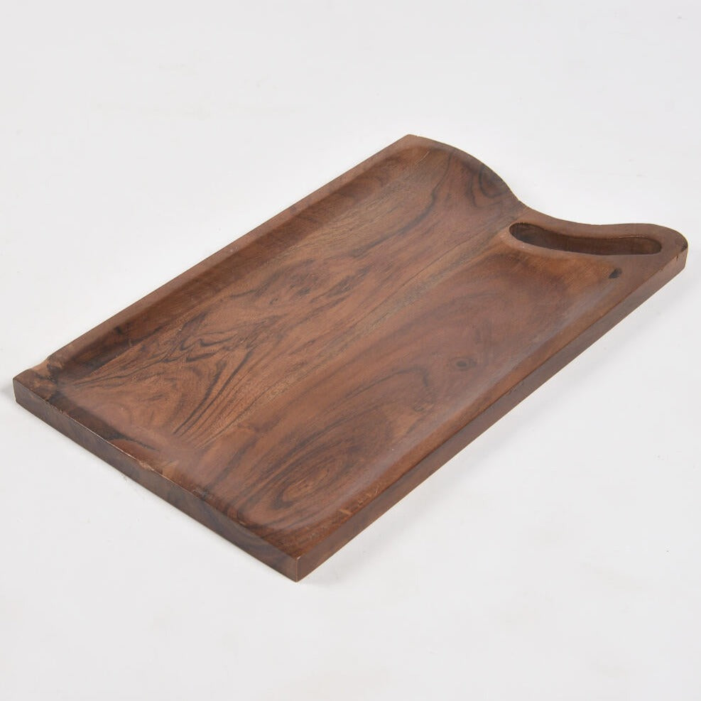 Handmade Acacia Snack Board with handle from Caidra by Rubyxx Gifting 