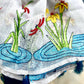 Hand Embroidered Cotton & Silk Scarf from Caidra Gifting