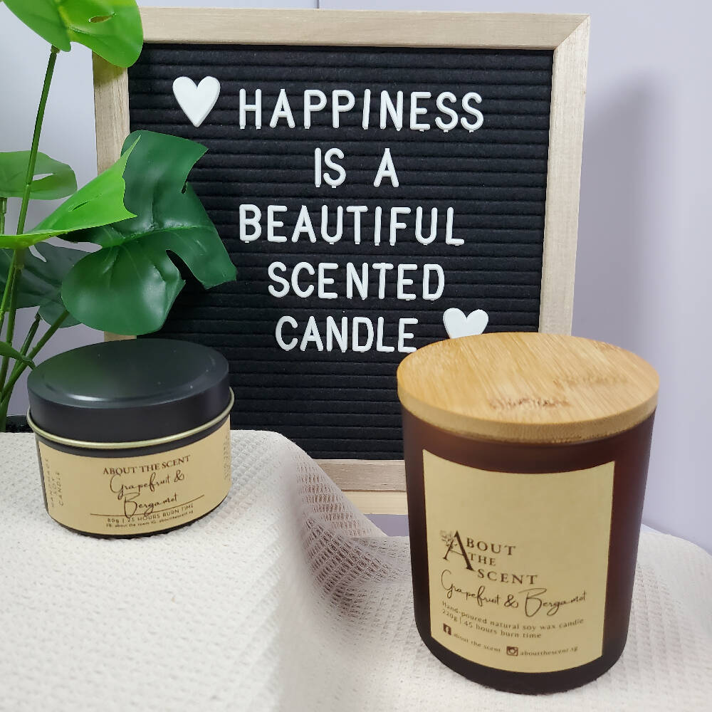 Natural Soy Wax Scented Candle_Caidra by Rubyxx Gifting