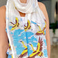 Hand Embroidered Cotton & Silk Scarf from Caidra Gifting